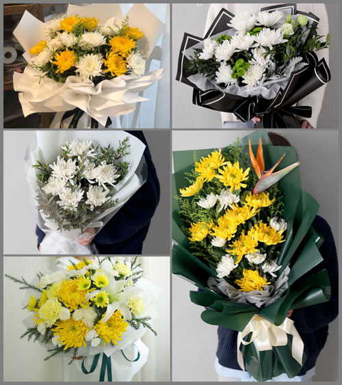 贵州六盘水盘县双龙山街道云南寨村白事花束代送
